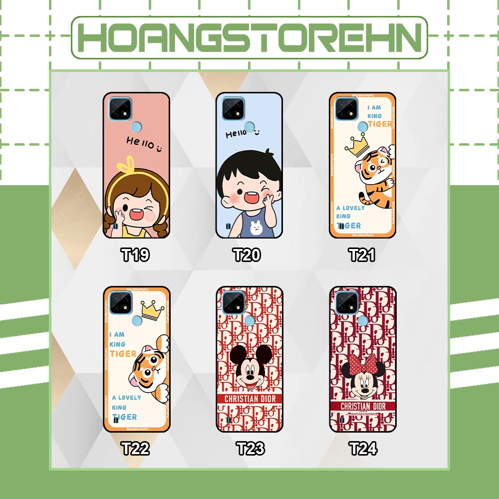 Ốp Realme C21 / C21Y / C25 / C25s / C25Y in hình mickey, hổ, kingtiger siêu rẻ T19 - T24