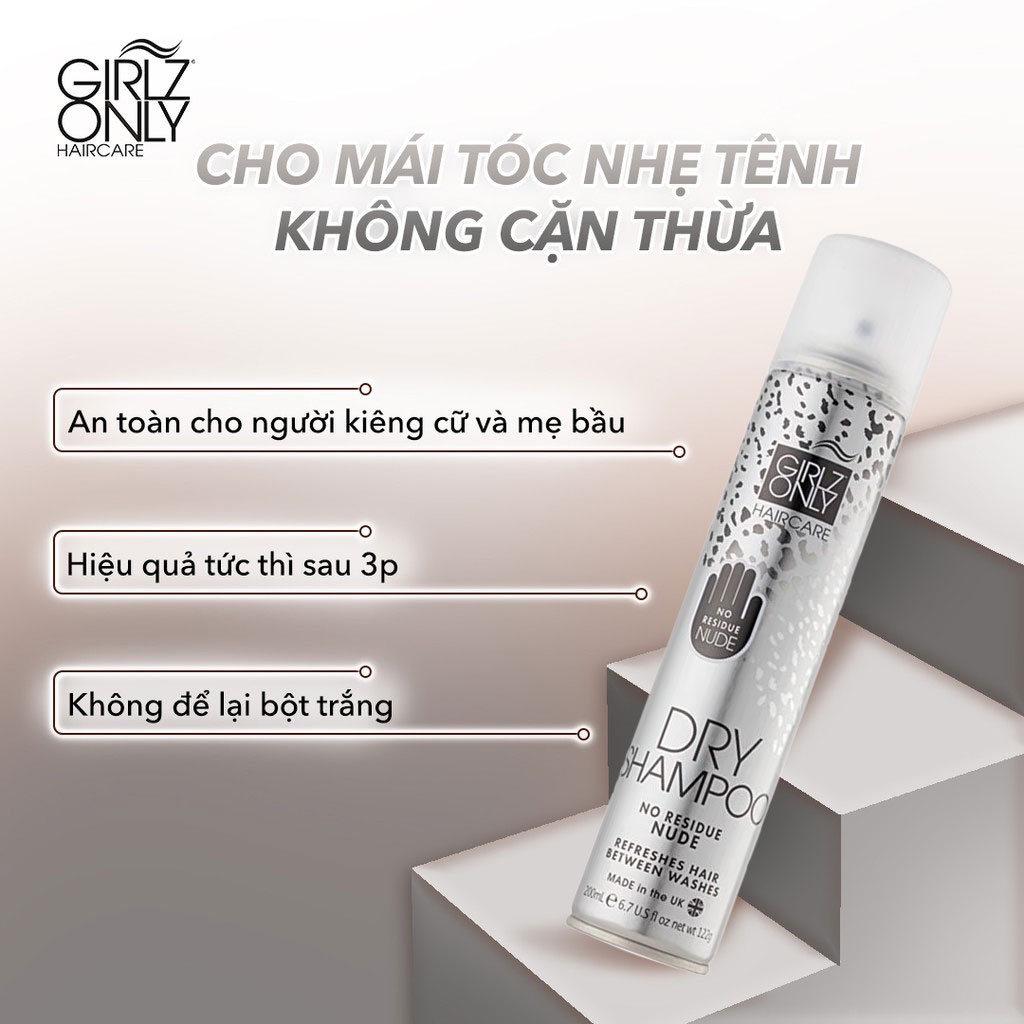 Dầu Gội Khô GIRLZ ONLY 200ml