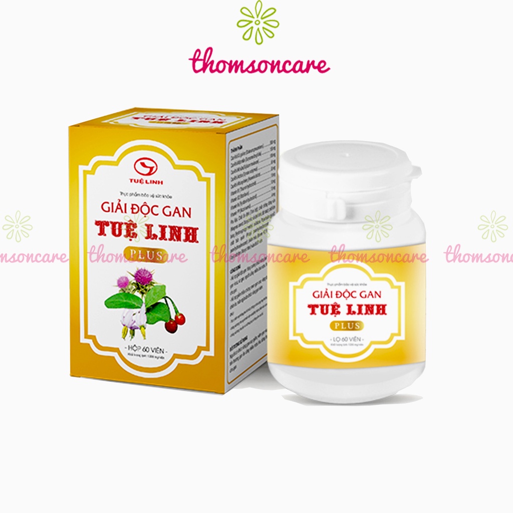 Giải độc gan Tuệ Linh lọ 60 viên từ cà gai leo, mật nhân - Mua 5 tặng 1 bằng tem tích điểm