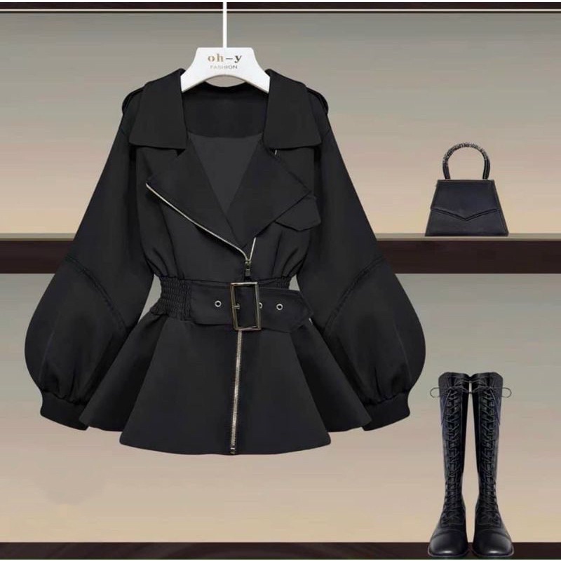 Áo khoác mangto kaki 2 lớp QC siêu xinh