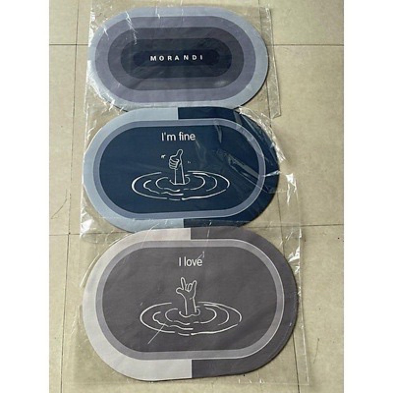 Thảm SILICON siêu hút nước, thấm nước , trống chơn trượt, màu sắc đẹp