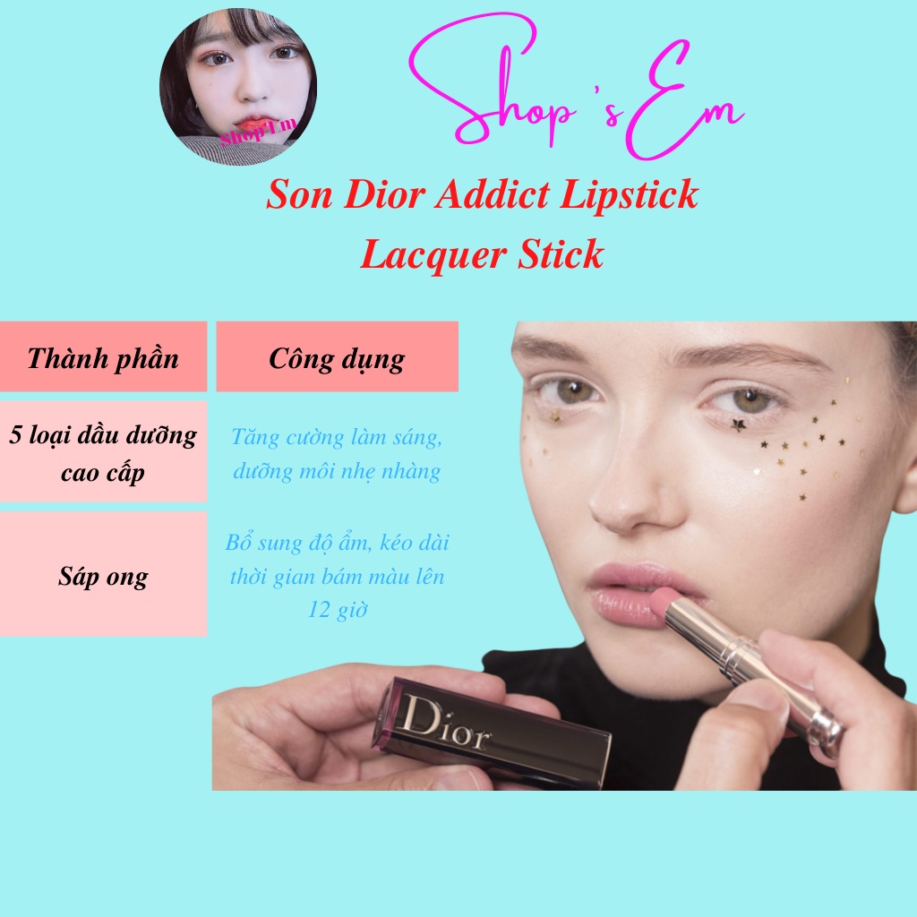 Son Dior Addict Lacquer Stick mini 1.4g hàng chính hãng quyến rũ gợi cảm bất ngờ