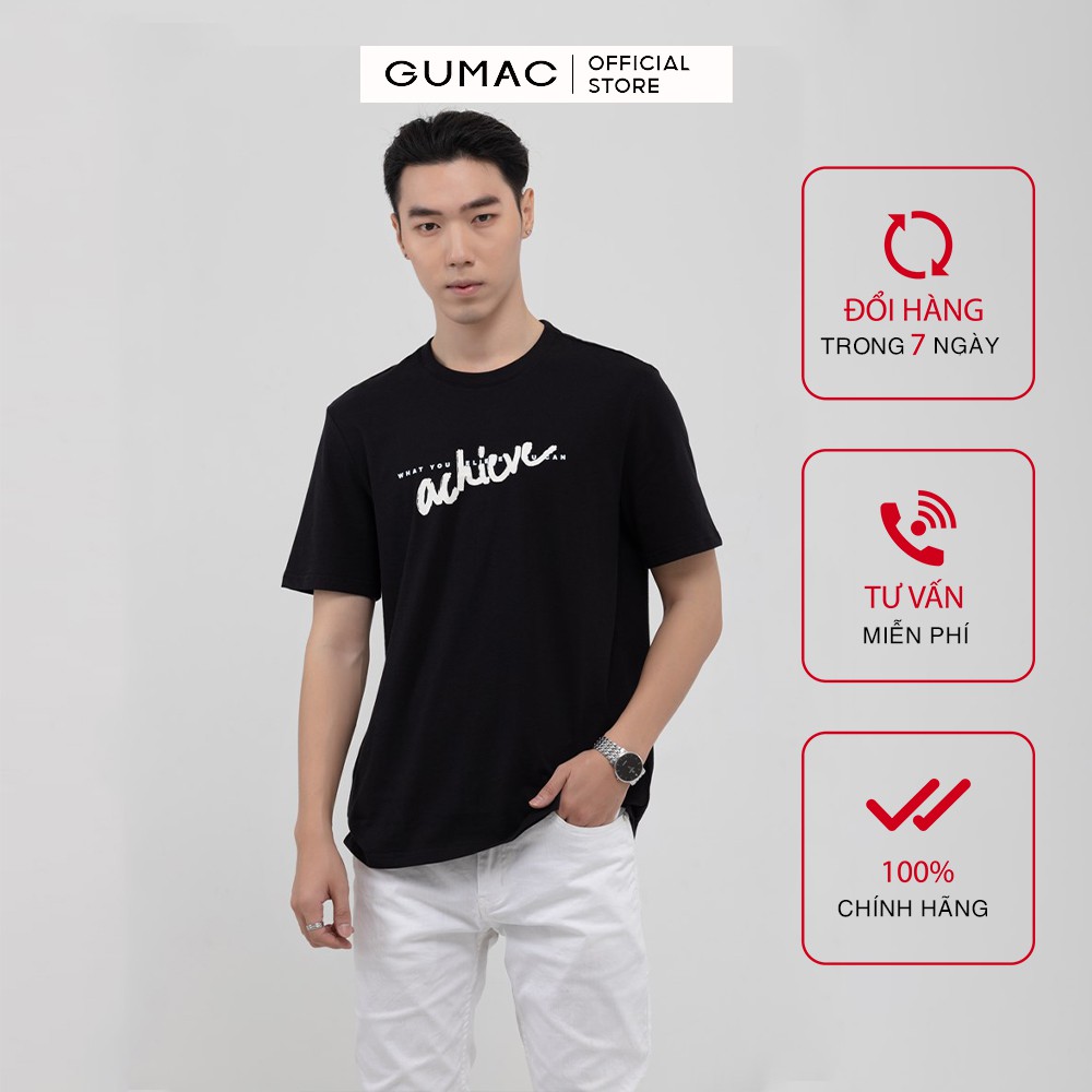 Áo thun nam in chữ GUMAC đủ màu, đủ size, phong cách năng động ATNB1183 | BigBuy360 - bigbuy360.vn