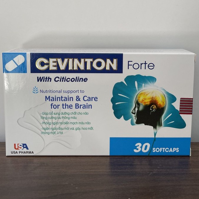 Viên uống bổ não CEVINTON ngừa tai biến mạch máu não, bổ não, tăng cường lưu thông máu