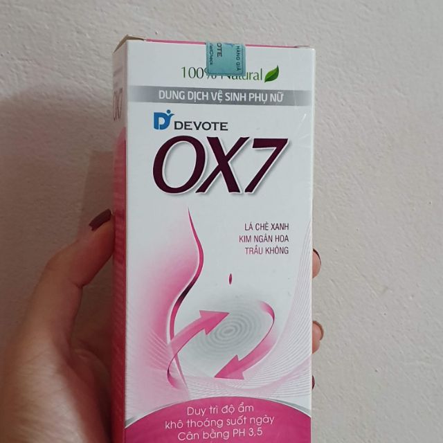 Dung dịch vệ sinh phụ nữ OX7 100% thảo dược thiên nhiên