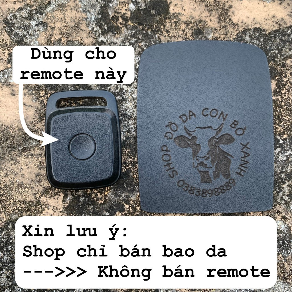 Bao Da bảo vệ Chìa Khóa remote tìm xe Yamaha Exciter handmade "100% da thật"