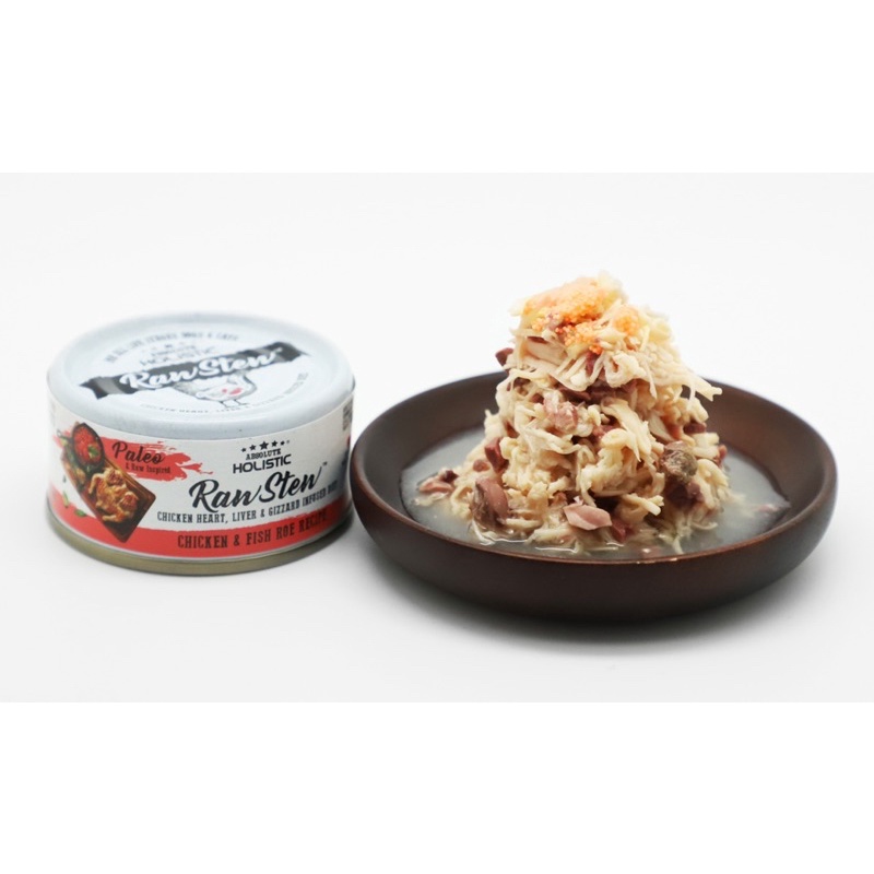 Pate dinh dưỡng cho cún mèo Absolute Holistic RawStew 80g