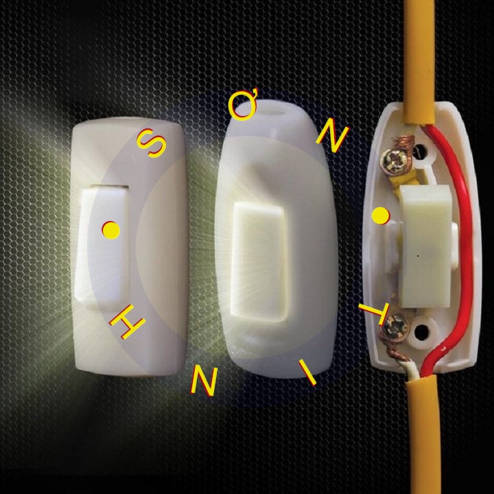 Công tắc treo, điện bật dạ quang SOPOKA NDQ