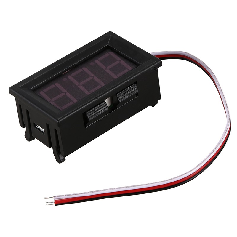 Mini voltmeter tester Digital voltage test battery DC 0-30V red auto car