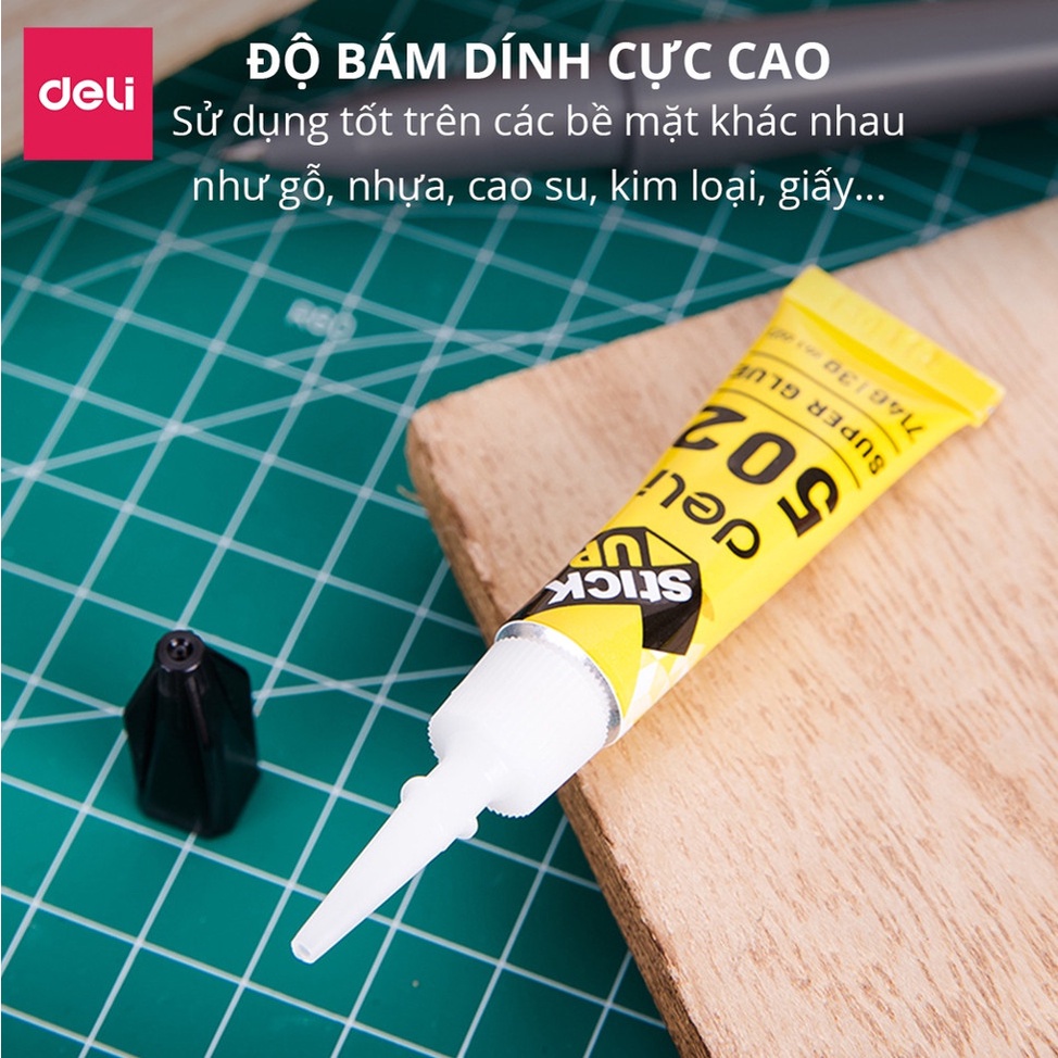 Keo 502 siêu dính cực mạnh Deli - E7146 - vpp Diệp Lạc (sỉ/lẻ)