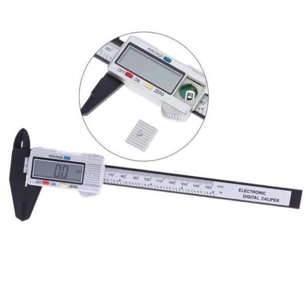 Thước kẹp đo cơ khí điện tử 150mm có pin kèm theo