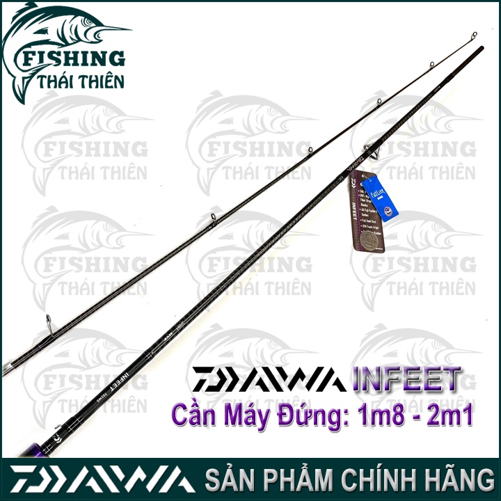 Cần Câu Cá Daiwa Infeet 602MS, 702MS Cần Lure Máy Đứng 1m80, 2m14 Khoen Pat Fuji Fazlite Hàng Chính Hãng