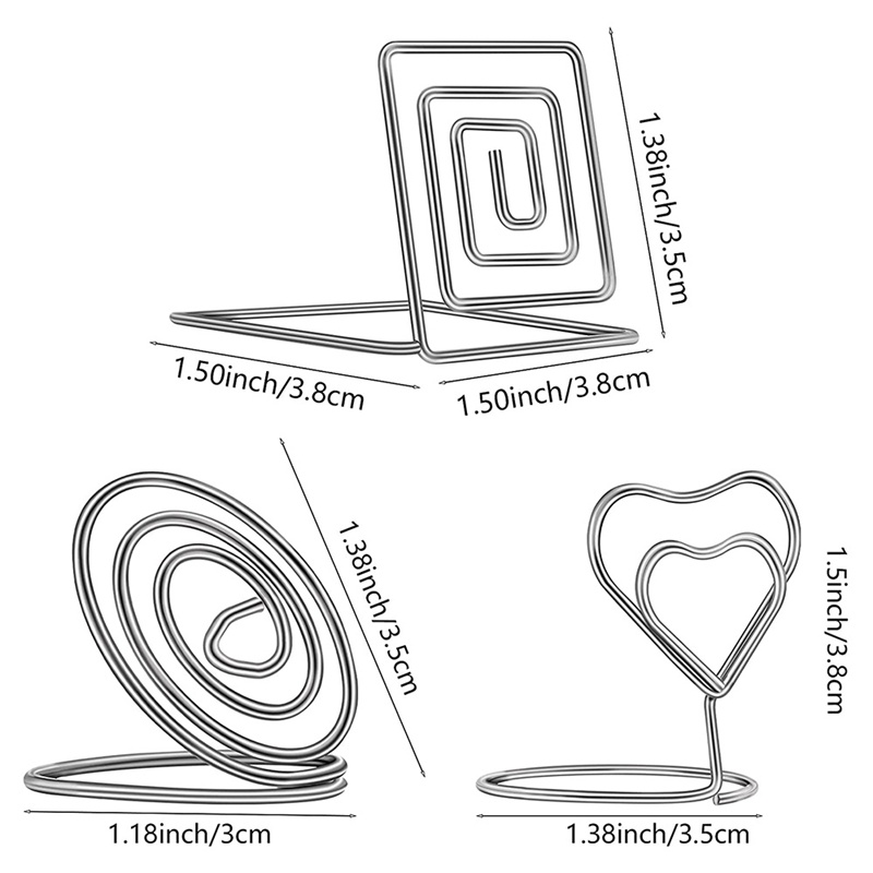 30 miếng Giá đỡ thẻ để bàn Dây đặt Chủ thẻ Chủ Menu Chủ ảnh Kẹp thẻ Giá đỡ cho đám cưới . Tiệc tối