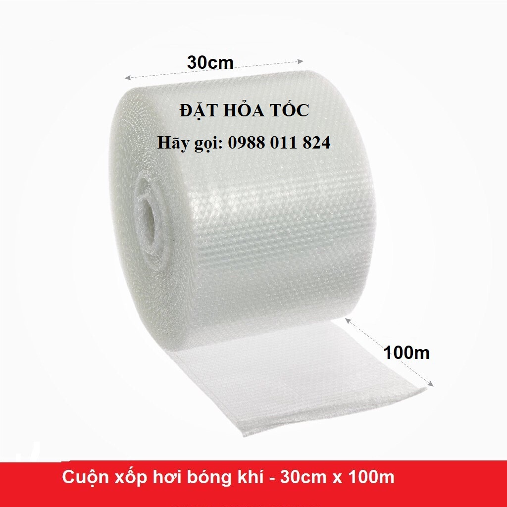 Cuộn xốp hơi, xốp bóng khí, chống sốc bọc hàng rộng 30cm x dài 100m