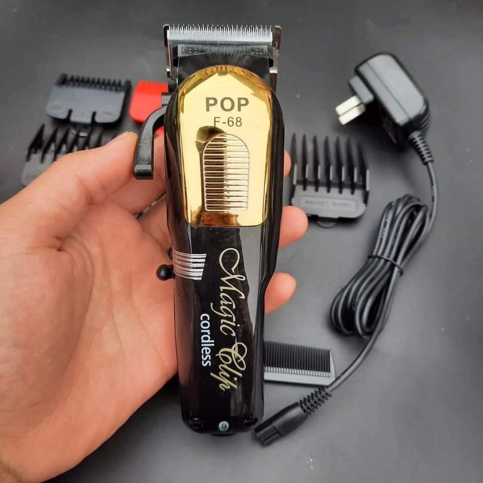 Tông Đơ Cắt Tóc Lưỡi Kép Barber POP F-68 Gamma Cao Cấp Chuyên Fade