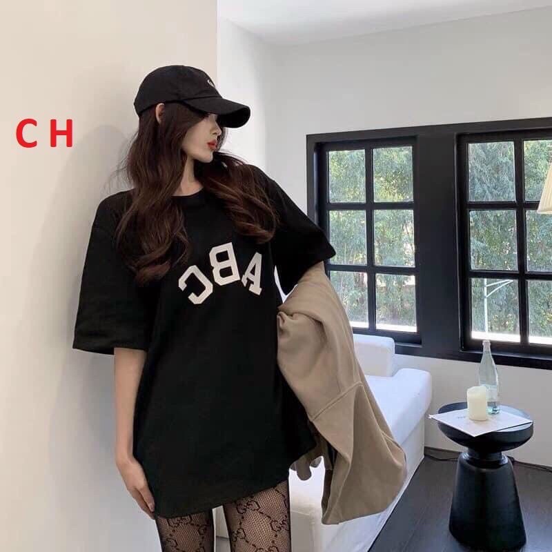 Áo thun ABCChất cotton suForm thụng tay lỡkiểu dáng Unisexphong cách ao thun Nam và Nữ giá rẻ nhất