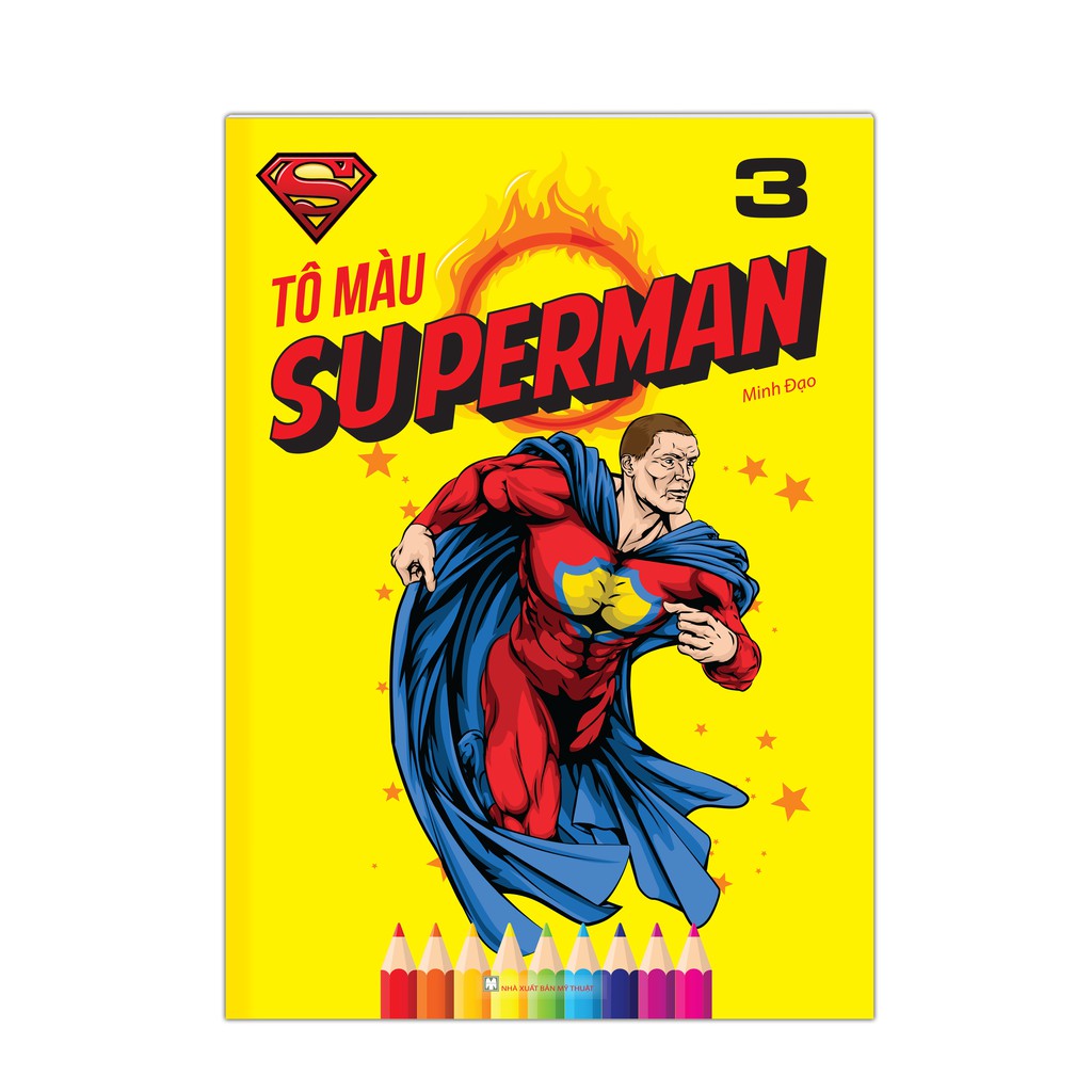 Sách - Tô màu SUPERMAN (trọn bộ 5 tập)