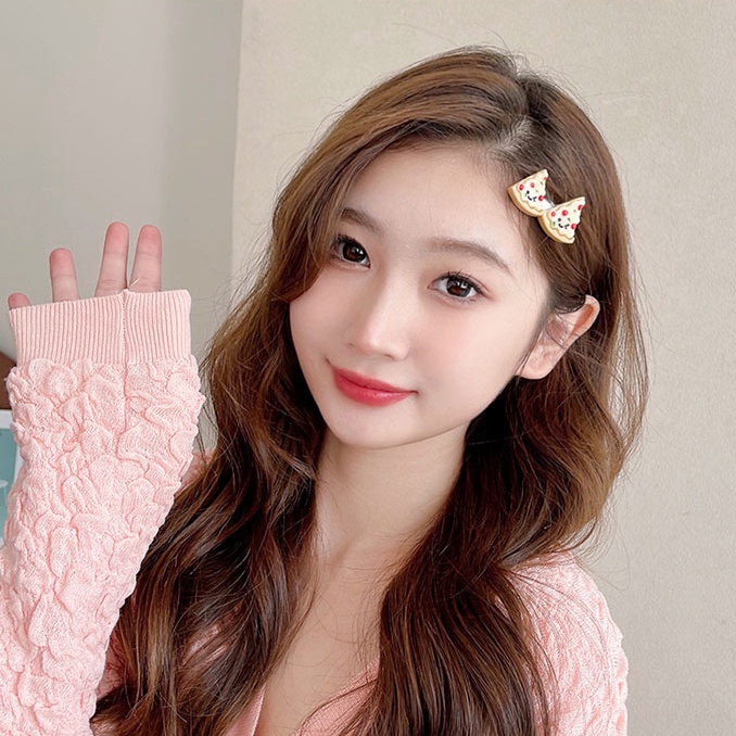 Kẹp tóc hình thức ăn dễ thương phong cách Hàn Quốc