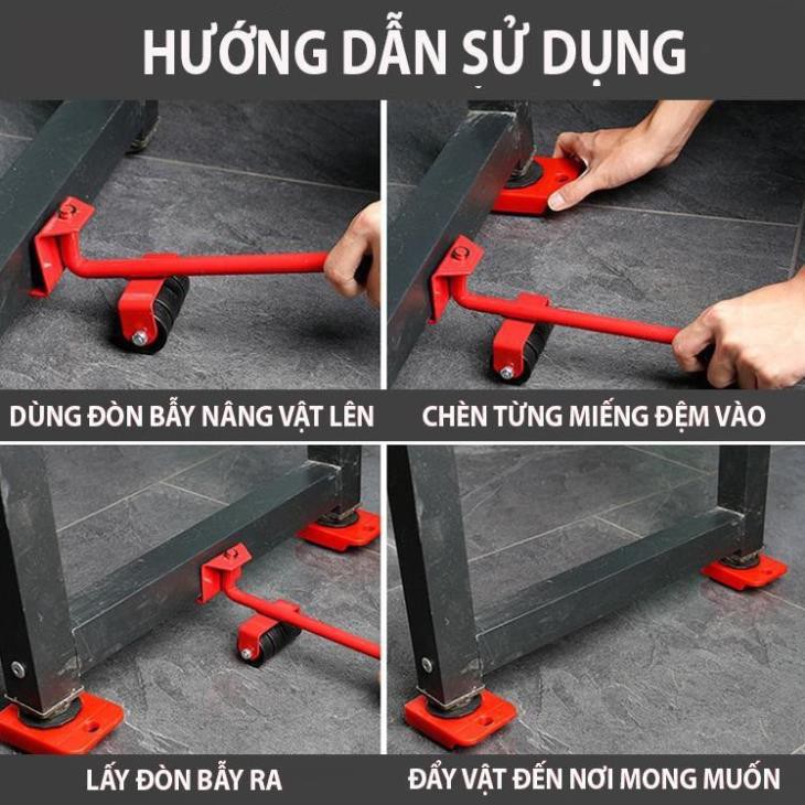 Bộ dụng cụ nâng và di chuyển đồ thông minh | Dụng cụ di chuyển đồ đạc | Dụng cụ hỗ trợ di chuyển vật nặng