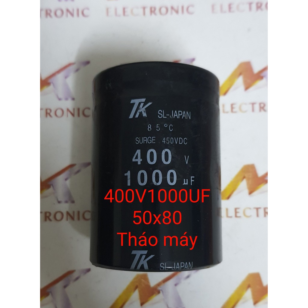 Tụ hóa 400V1000UF 1000UF400V 400V 1000UF Tháo máy đảm bảo chất lượng