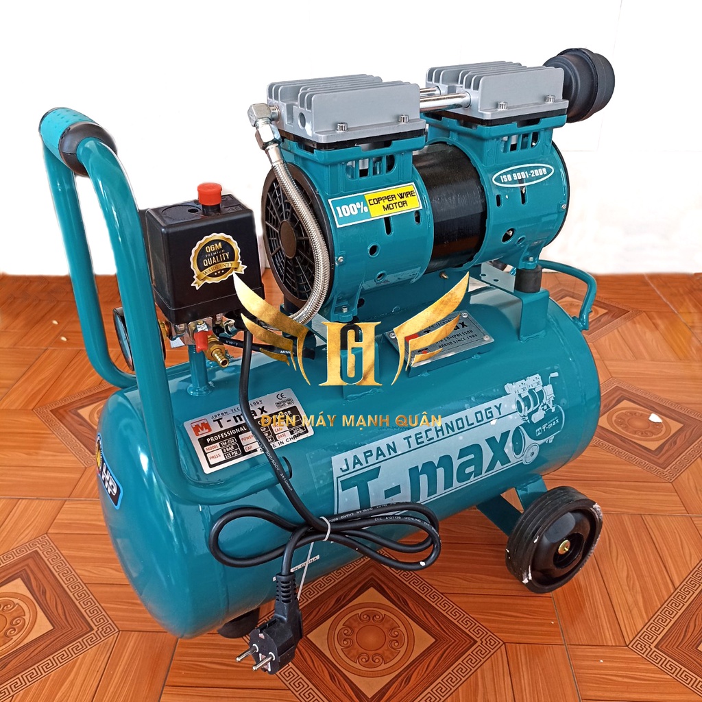 Máy nén khí không dầu T - max Bình 30L 220V-1HP T-Max TM-750 , Công Nghệ Japan