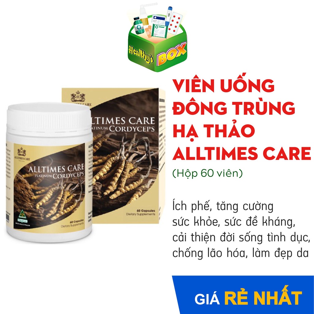 Viên uống đông trùng hạ thảo ALLTIMES CARE Platinum CORDYCEPS - tăng đề kháng, chống lão hóa