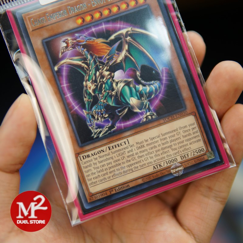 Thẻ bài Yugioh Chaos Emperor Dragon Envoy of the End - Độ hiếm Rare - TOCH-EN030 - Lá bài được bảo quản M2SCCQ-Lite