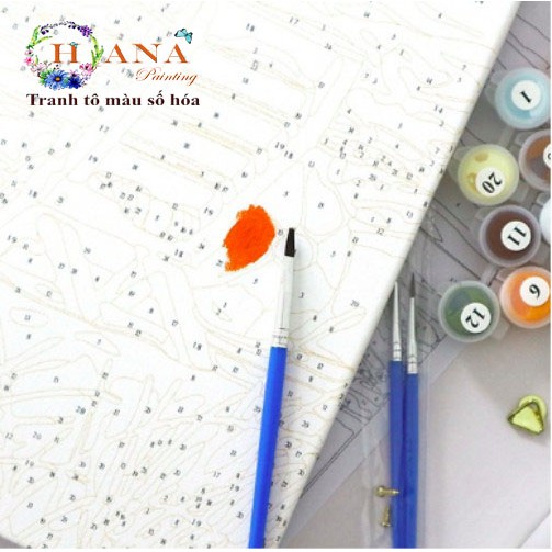 [ THANH LÝ 99K ] Tranh sơn dầu tô màu theo số - Khởi nguồn hạnh phúc [ Căng khung dày 2.5 cm, kt 40 x 50 Cm ]