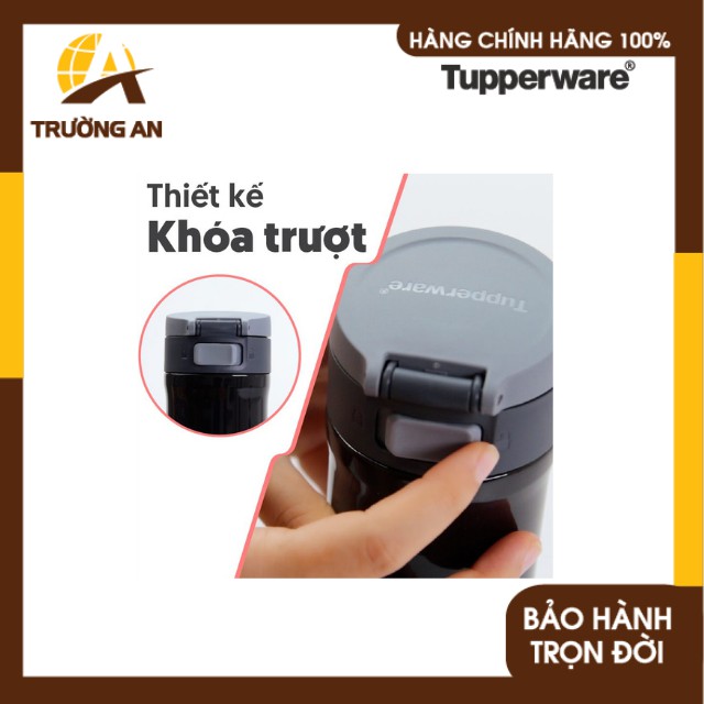 [Sale Hè ]Bình Giữ Nhiệt Easy Open 430ml Nắp Bật Giữ Nhiệt Nóng Lạnh 6 Tiếng Có Nút Khóa Dễ Vệ Sinh TUPPERWARE Trường An