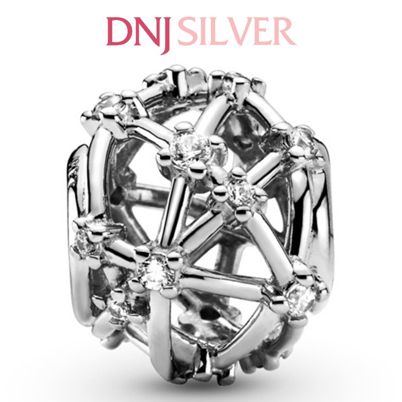 Charm bạc 925 cao cấp, hàng chuẩn bạc - Charm Openwork Star Constellations thích hợp để mix vòng tay charm - DN168