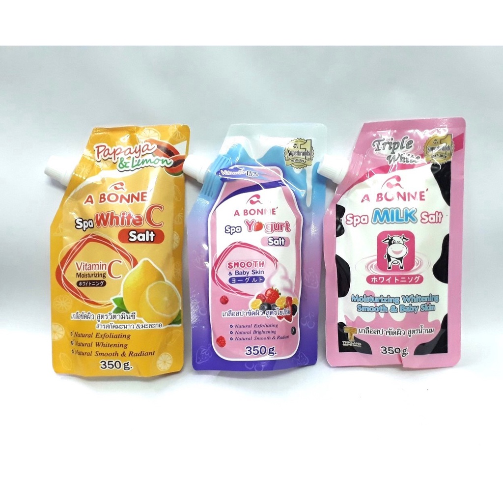 Muối tắm sữa bò tẩy tế bào chết A Bonne Spa Milk Salt sáng da 350g