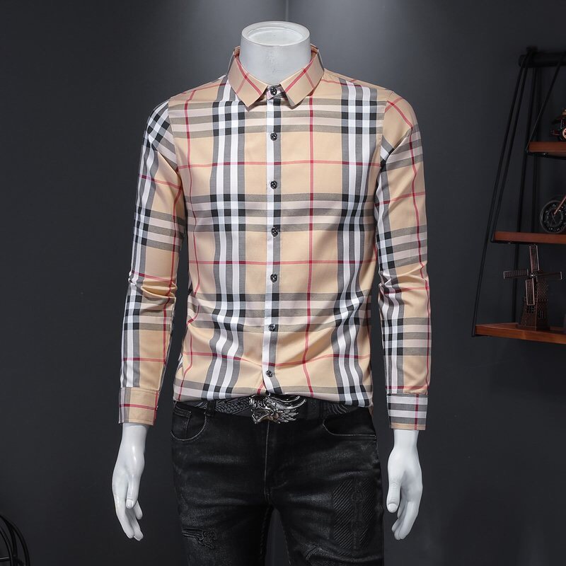 Áo Sơ Mi Nam, Áo sơ mi Dài Tay Hàn Quốc Chuẩn Shop Không Nhăn Cổ Bẻ Dáng Ôm Chống Phai Xù