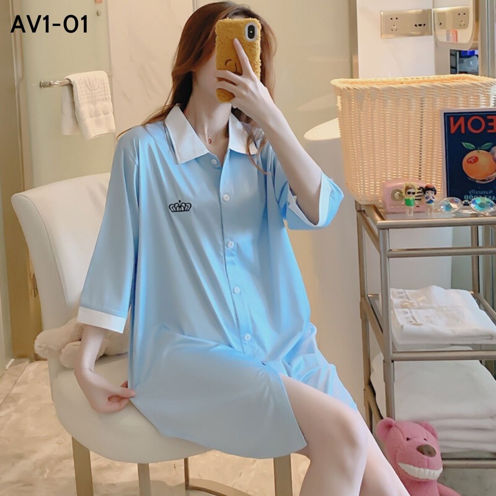 [HÀNG MỚI VỀ] ÁO VÁY CÀI CÚC FORM RỘNG HÀNG QUẢNG CHÂU