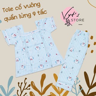 Đồ bộ nữ tole lanh cổ vuông_02