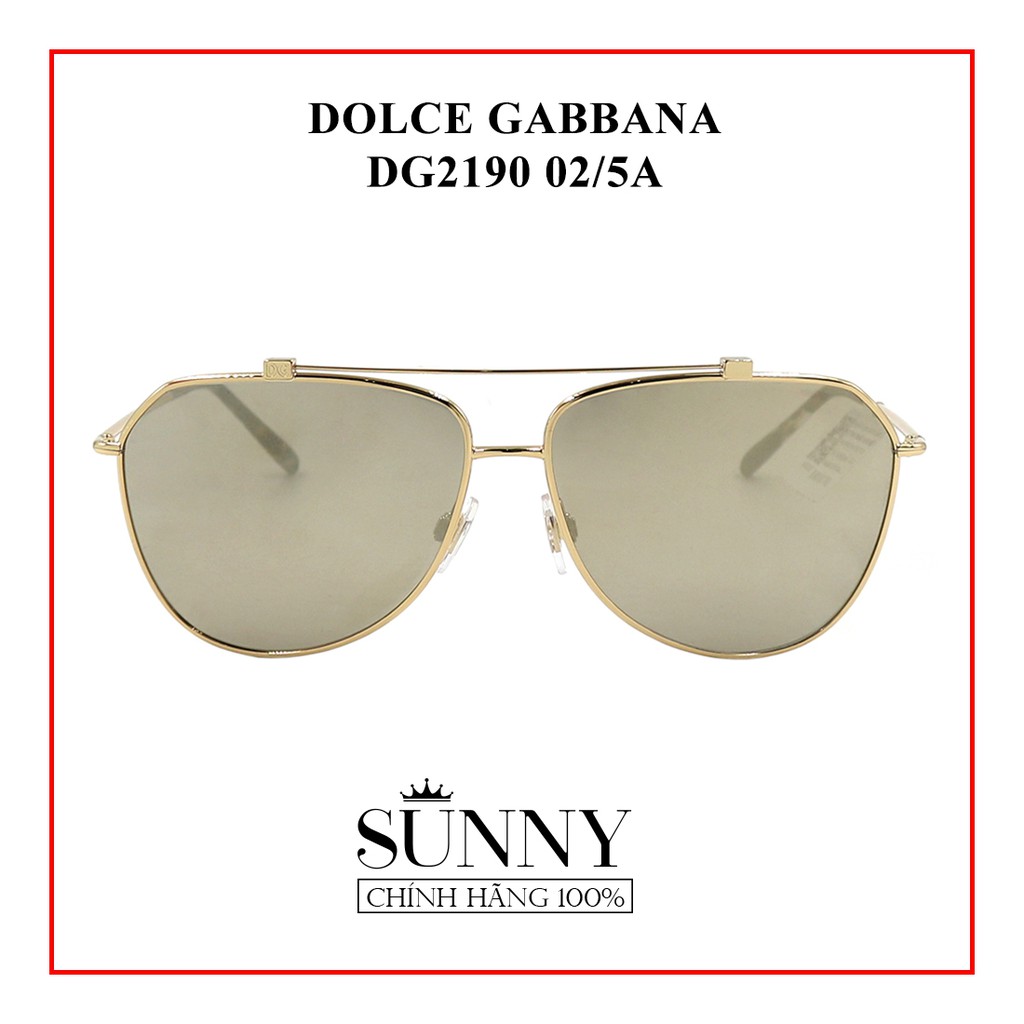 Kính mát chính hãng Dolce&amp;Gabbana DG2190 màu sắc thời trang, thiết kế dễ đeo bảo vệ mắt