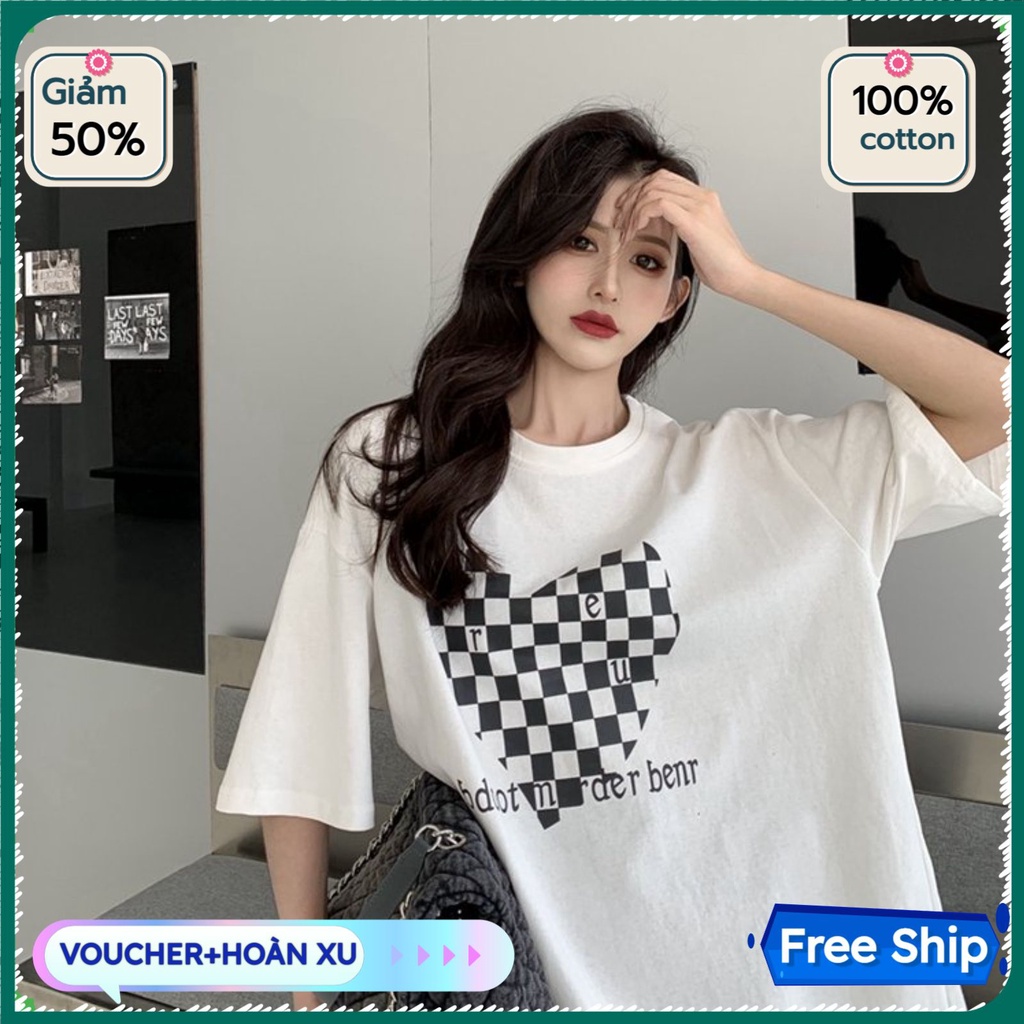 Áo phông tay lỡ nam nữ, áo thun unisex form rộng chất cotton mát mịn thấm hút mồ hôi hot | BigBuy360 - bigbuy360.vn