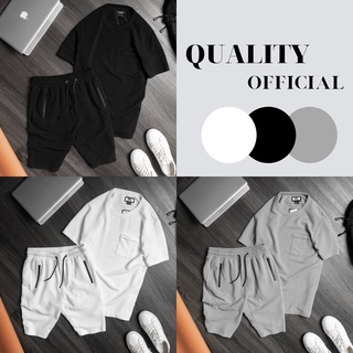 Đồ bộ nam mặc nhà cao cấp Bộ quần áo nam mùa hè vãi linen đẹp nguyên set thể thao thời trang THE-QUALITY BTN39