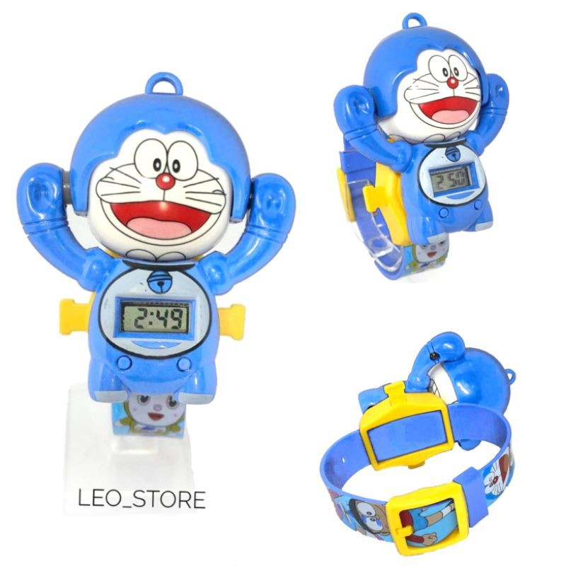 Đồng Hồ Trẻ Em Doraemon!! Thay mặt!! Robot Mini A4!!