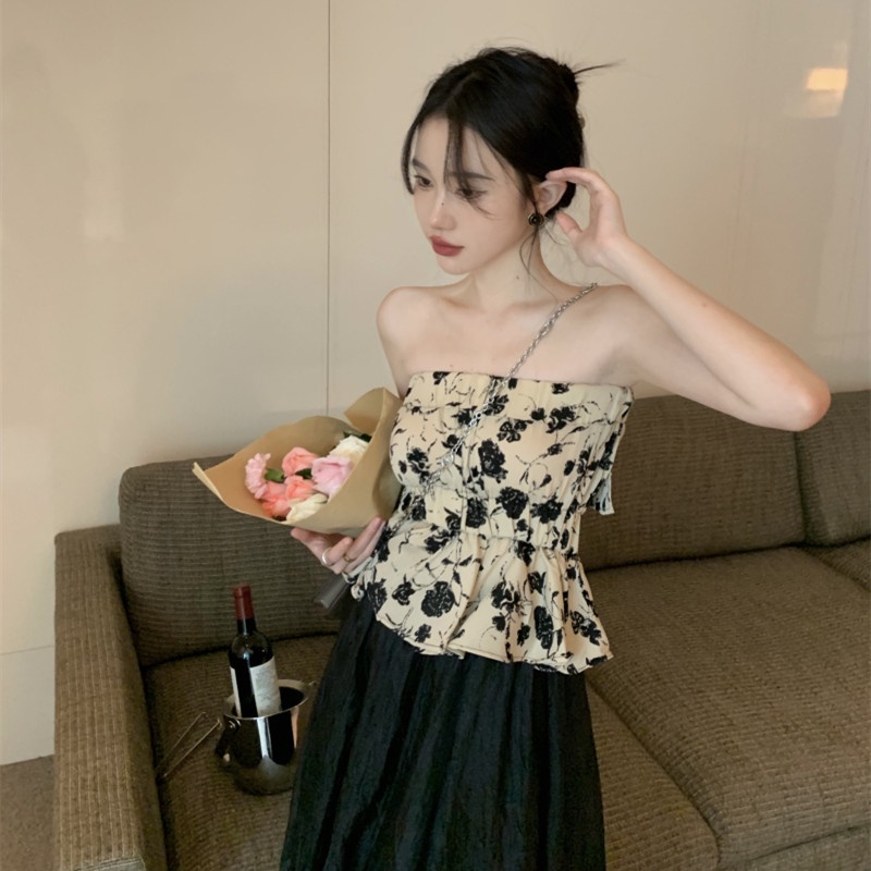 Áo Ống Không Tay In Họa Tiết Thời Trang Mới Dễ Phối Đồ Cho Nữ