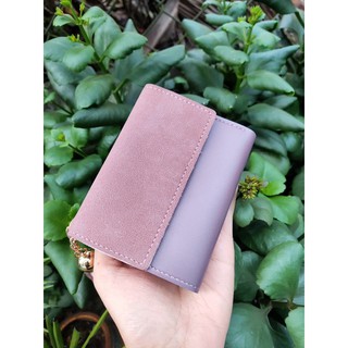 ví nữ mini da bò khắc tên