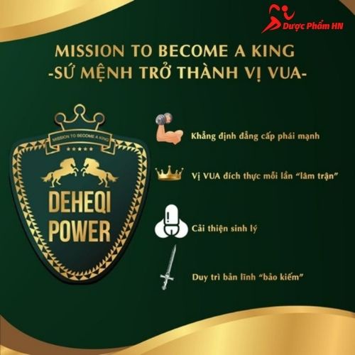 Viên uống Pk Pharma Deheqi Power bổ thận tráng dương tăng cường sinh lý nam hộp 30 viên LM55