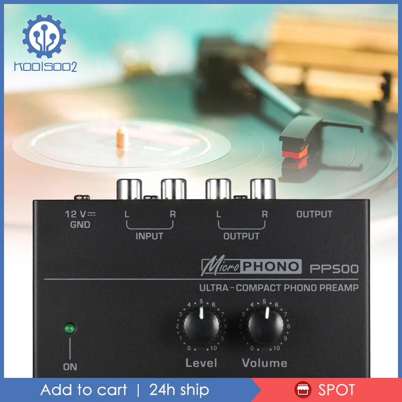 [Koolsoo2] Pp500 Phono Nút Xoay Điều Khiển Âm Thanh Nổi Điện Tử Mini