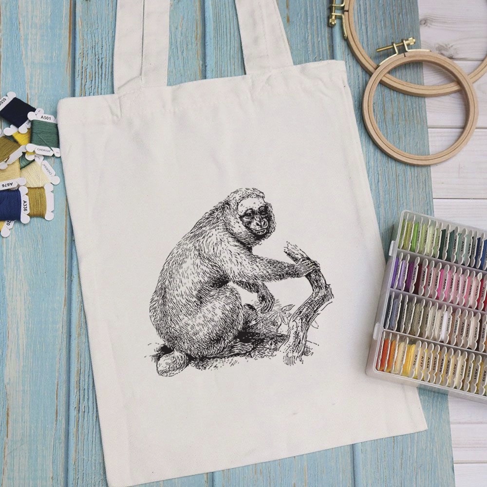 Túi vải túi Tote WILD ANIMALS - Mẫu 4 vải canvas dày đẹp cho nữ có khóa miệng đi học đi chơi. In hình theo yêu cầu