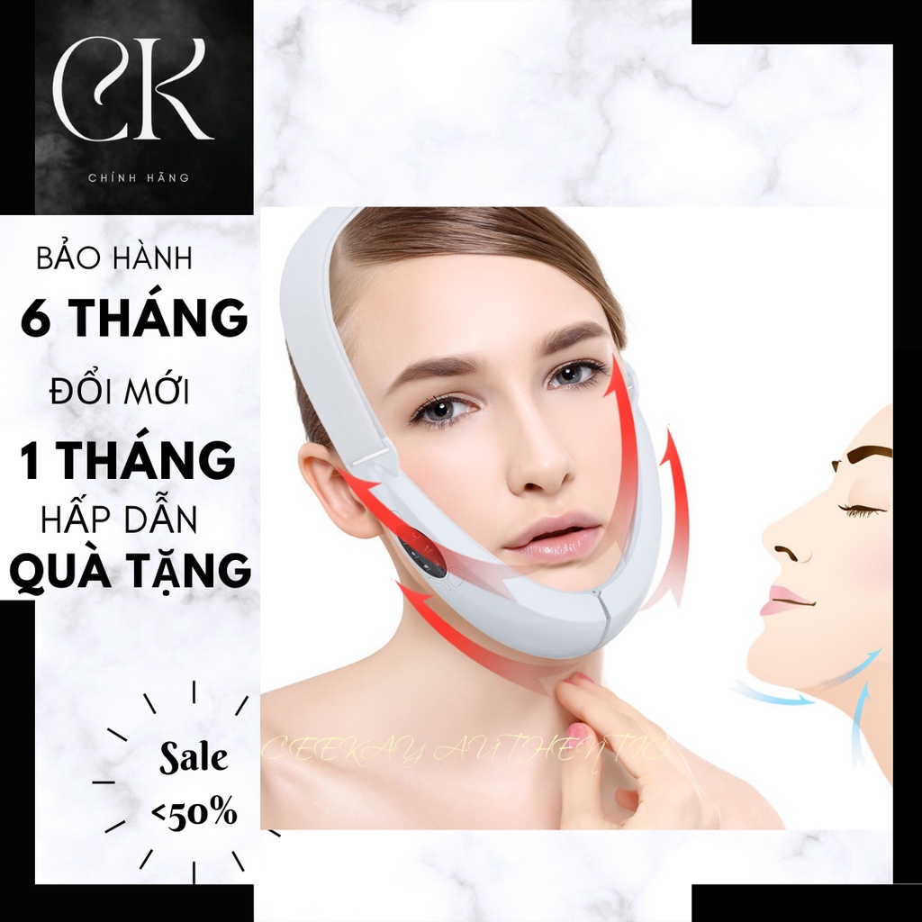 Máy massage mặt nâng cơ đeo cằm tạo cằm Vline - kiểu máy chăm sóc da mặt cao cấp chính hãng YAKINI