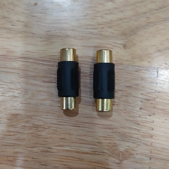 Jack Nối 2 Đầu RCA Hoa Sen Cái Mạ Đồng - AUDI190