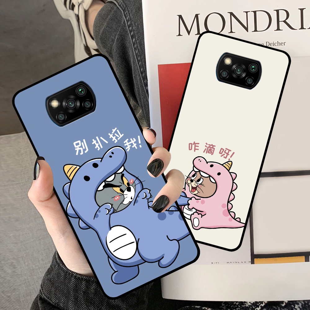 Ốp Xiaomi Poco X3 / Poco X3 Pro in hình cặp đôi doremon, hổ, khủng long dễ thương