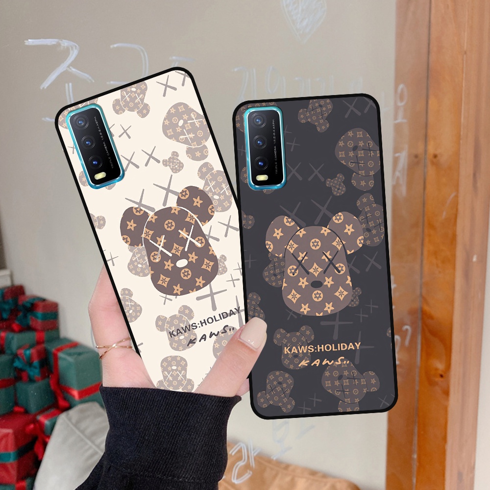 Ốp Vivo Y12s / Y20 / Y20s in hình họa tiết Mountain, Be@rbrick dễ thương (T13 - T18)
