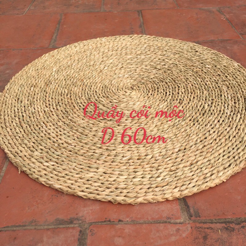 Thảm cói trơn D60cm