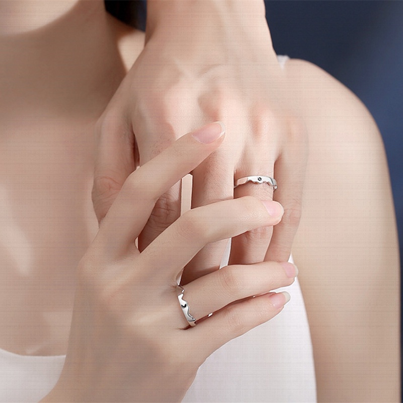 1 Nhẫn Đeo Tay Có Thể Điều Chỉnh Kích Thước Dành Cho Cặp Đôi