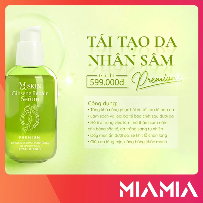 Serum Tái Tạo Da Không Sưng MQ Skin chính hãng - Thay da nhân sâm phiên bản cao cấp MQskin - 8936117150197